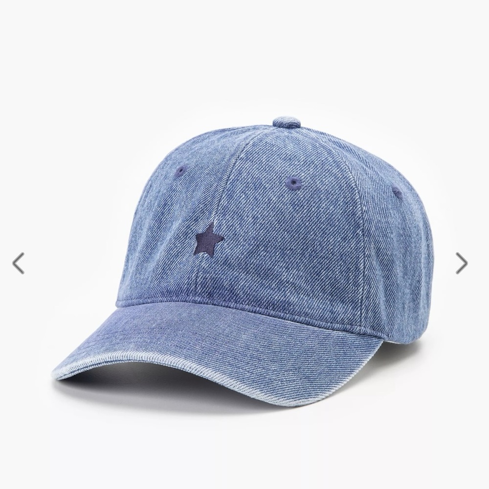 Levi's Light Blue Denim Star Baseball Cap